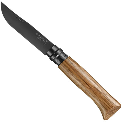 No. 08  Acero Inoxidable Anodizado Roble Negro + Caja de Madera de Regalo